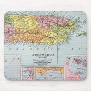 MAP: PUERTO RICO, 1900 MOUSE MAT