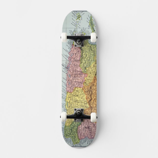 MAP: PUERTO RICO, 1900 SKATEBOARD (Front)