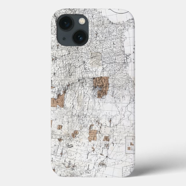 MAP: RESERVATIONS, 1888 Case-Mate iPhone CASE (Back)
