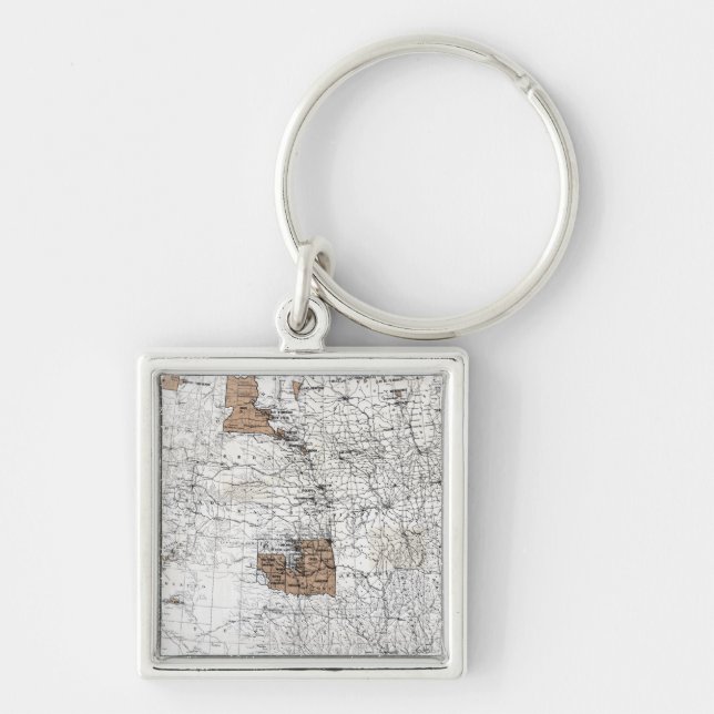 MAP: RESERVATIONS, 1888 KEY RING (Front)