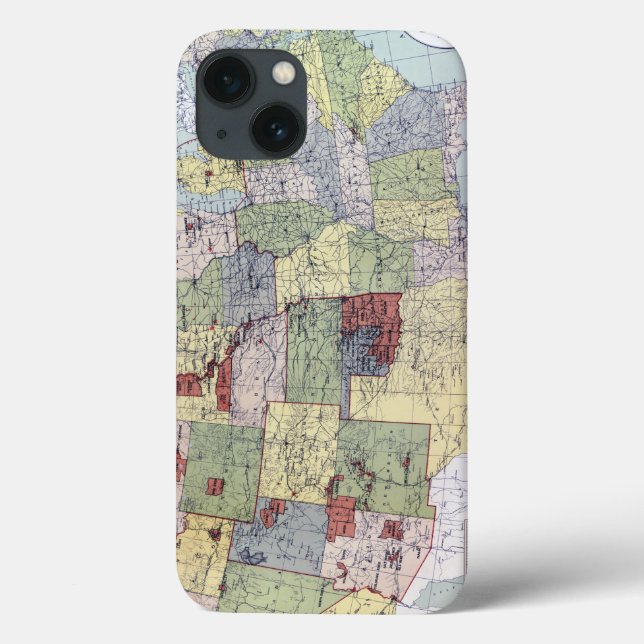 MAP: RESERVATIONS, 1892 Case-Mate iPhone CASE (Back)