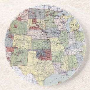 MAP: RESERVATIONS, 1892 COASTER