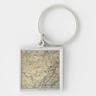 Map Richmond and Louisville RR Key Ring