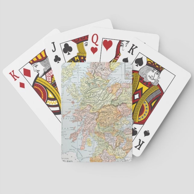 MAP: SCOTLAND PLAYING CARDS (Back)