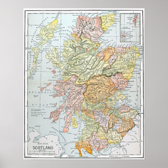MAP: SCOTLAND POSTER (Front)