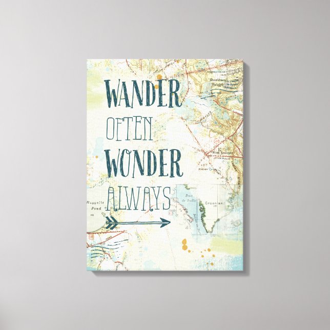 Map Sentiments Canvas Print (Front)