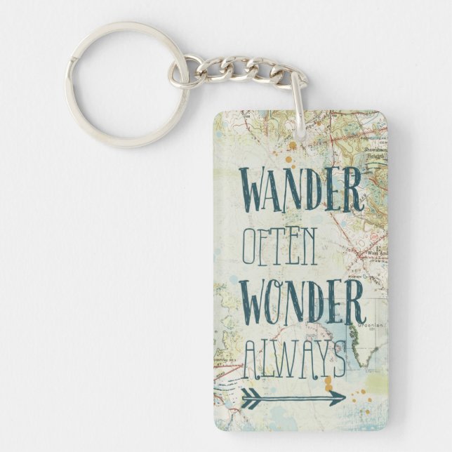 Map Sentiments Key Ring (Front)