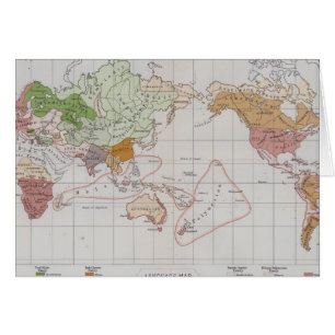 Map showing the Languages of the World