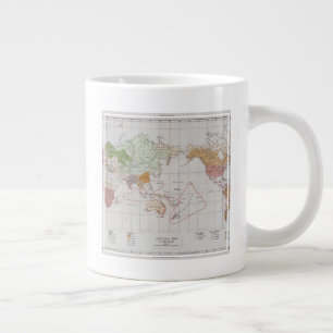 Map showing the Languages of the World Large Coffee Mug