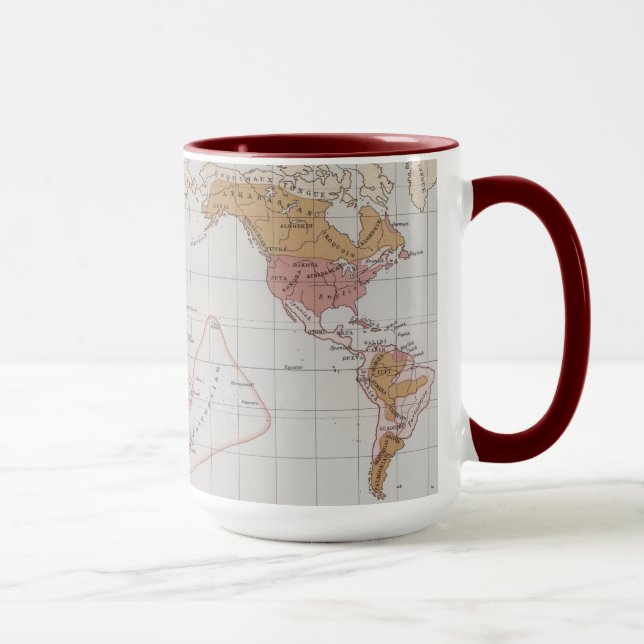 Map showing the Languages of the World Mug (Right)