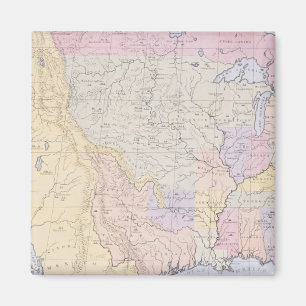 Map showing the localities of the Indian tribes Magnet