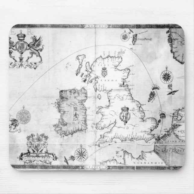 Map showing the route of the Armada fleet Mouse Mat (Front)
