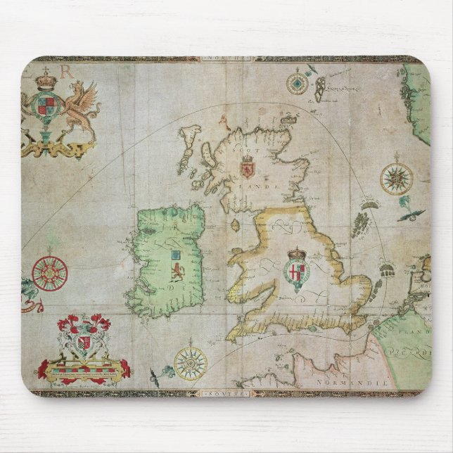 Map showing the route of the Armada fleet Mouse Mat (Front)