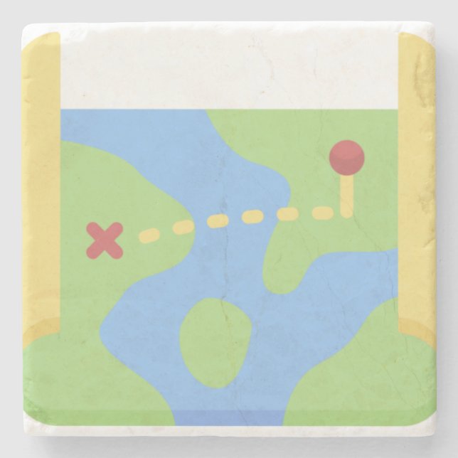 Map Stone Coaster (Front)