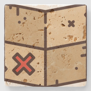 map stone coaster