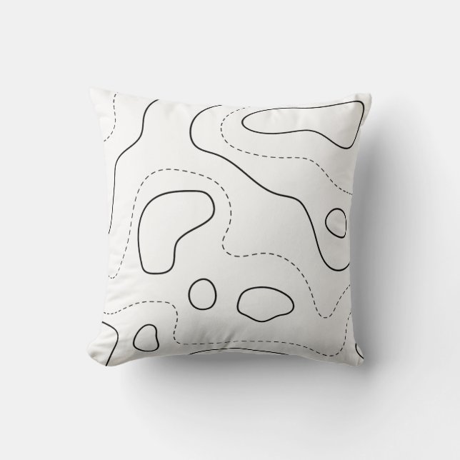 Map-Theme Accent Cushion (Front)