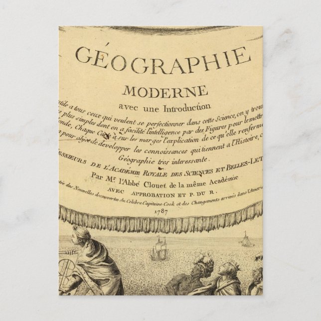 Map Title Page Postcard (Front)