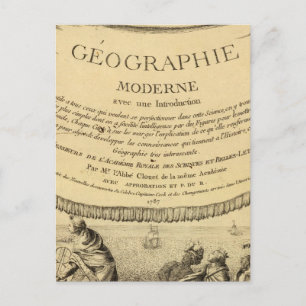 Map Title Page Postcard