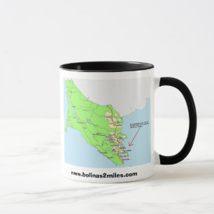 Map to Bolinas Mug