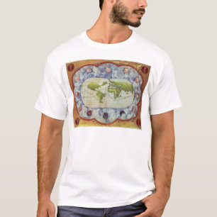 Map tracing Magellan's world voyage T-Shirt