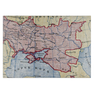 MAP: UKRAINE, c1906 Cutting Board