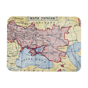 MAP: UKRAINE, c1906 Magnet