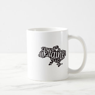Map Ukraine - Ukrainian National Emblem Coffee Mug