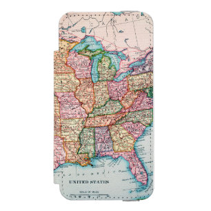 Map: United States, 1905 Incipio Watson™ iPhone 5 Wallet Case