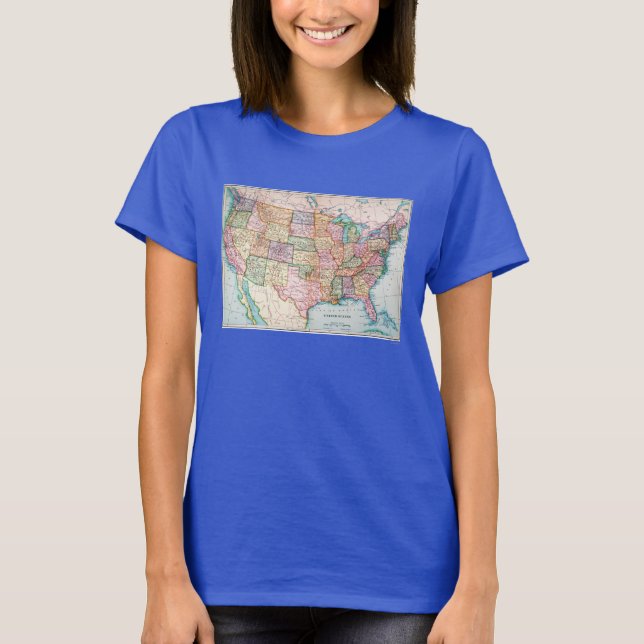 Map: United States, 1905 T-Shirt (Front)