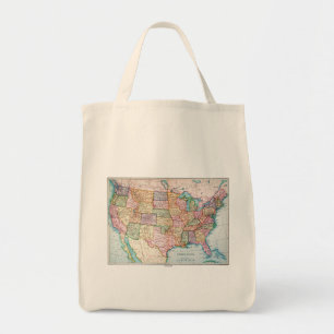 Map: United States, 1905 Tote Bag