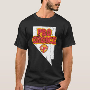Map Us State Nevada Abortion Feminist Pro Choice T-Shirt
