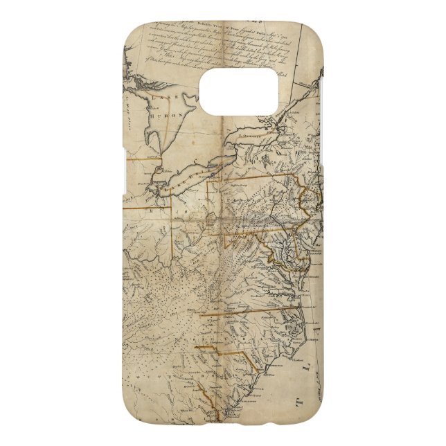 MAP: USA, 1783 Case-Mate SAMSUNG GALAXY CASE (Back)