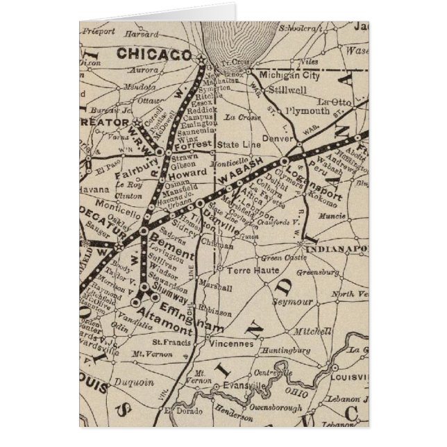 Map Wabash Railway (Front)