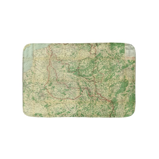 Map Western Front Bath Mat (Front)