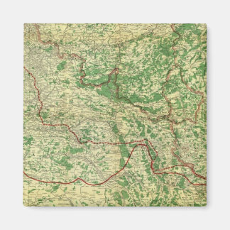 Map Western Front Magnet