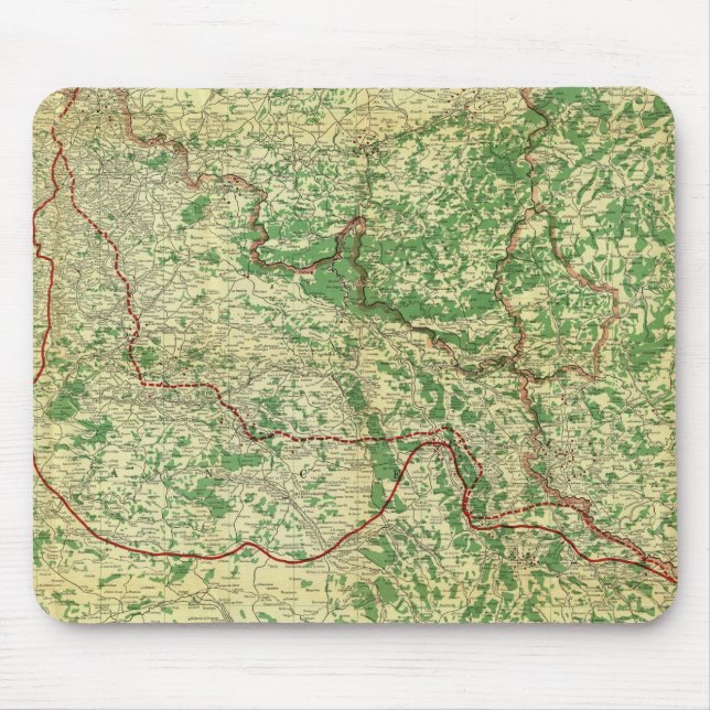 Map Western Front Mouse Mat (Front)