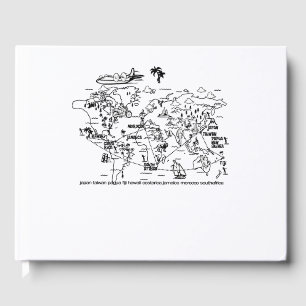 map world adventure world guest book