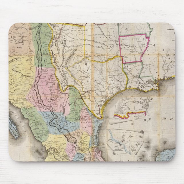 Mapa de los Estados Unidos De Mejico Mouse Mat (Front)
