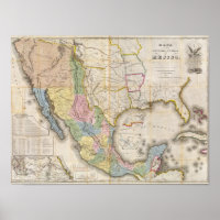 Mapa de los Estados Unidos De Mejico