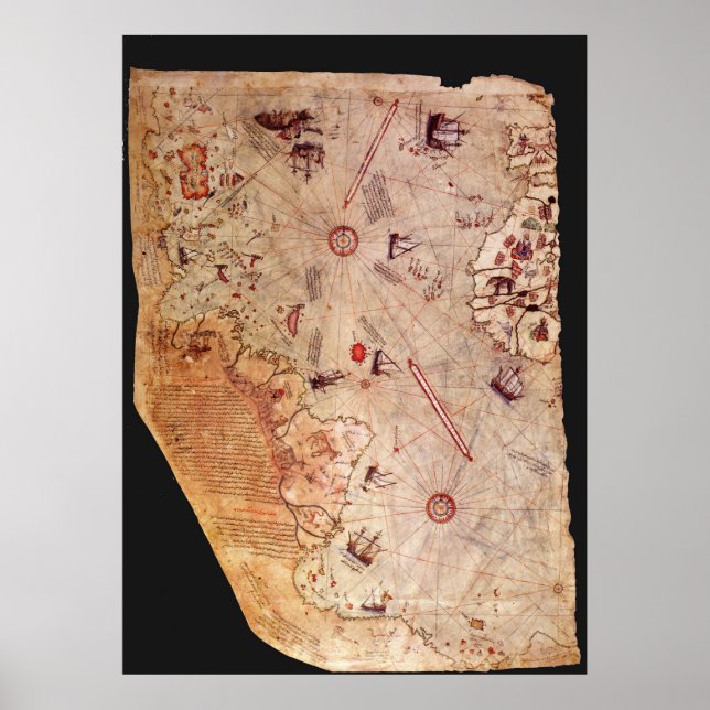 Mapa de Piri Reis Poster (Front)