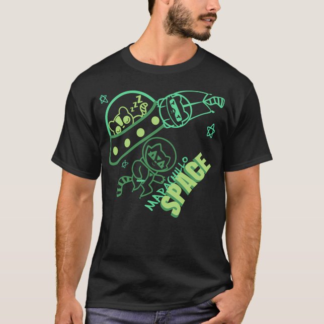 Mapachillo Space Walk T-Shirt (Front)