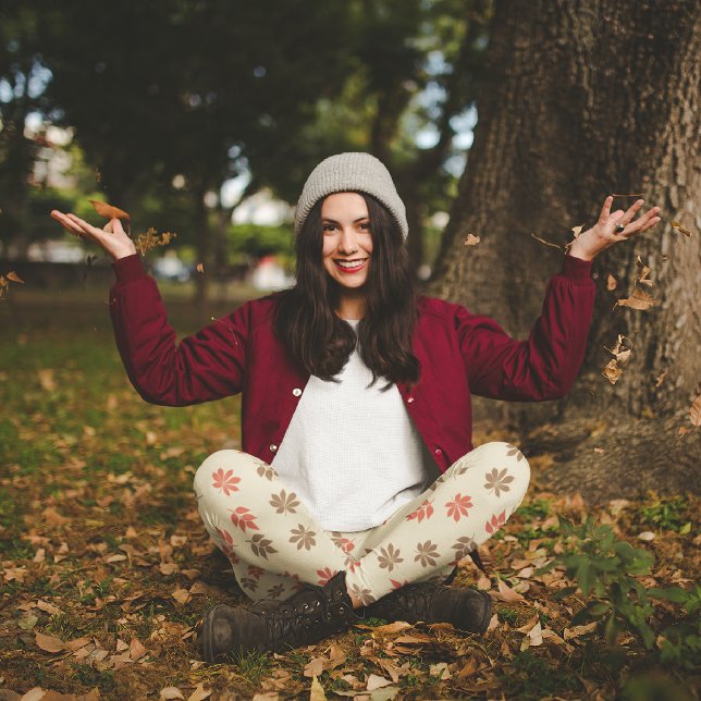 Maple Ash Leaves Capri Leggings (Creator Uploaded)