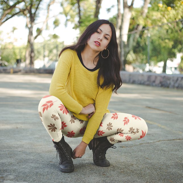 Maple Ash Leaves Leggings (Creator Uploaded)