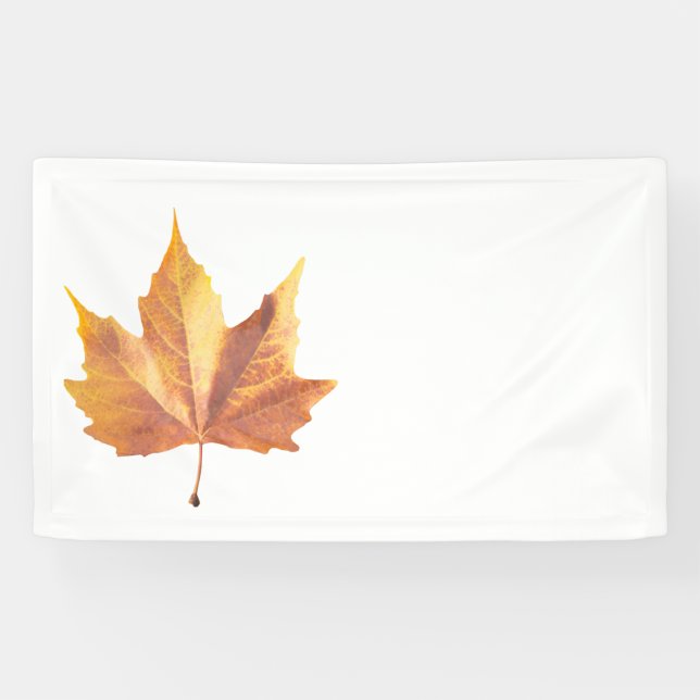 Maple autumn leaf banner (Horizontal)