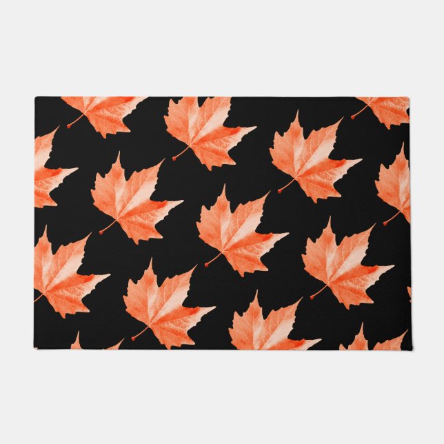 Maple autumn leaf doormat (Front)