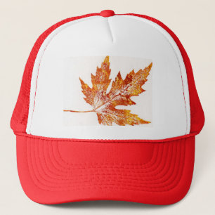 Maple autumn Leaf Print Hat