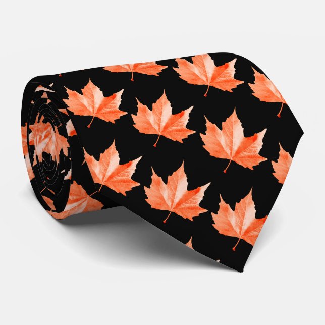 Maple autumn leaf tie (Rolled)