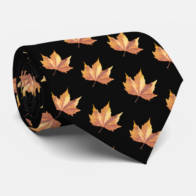 Maple autumn leaf tie (Rolled)