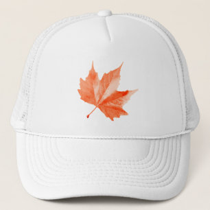 Maple autumn leaf trucker hat