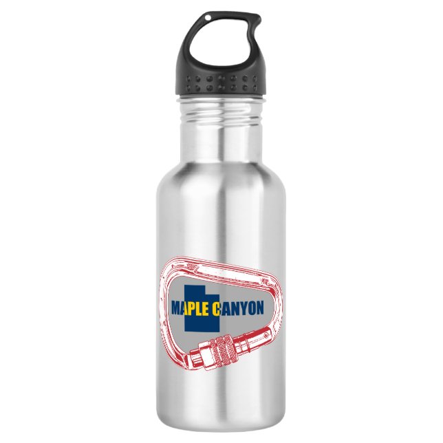 Maple Canyon Climbing Carabiner 532 Ml Water Bottle (Front)